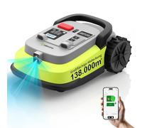 UBHOME M10 Robot Tondeuse sans Fil Périphérique, RTK+Vision, Navigation Intelligente, Jardin Jusqu’à 1000 m², Évite Obstacles, Contrôle App, Pentes à 55%, Hauteur de Coupe 30-60mm (Noir)