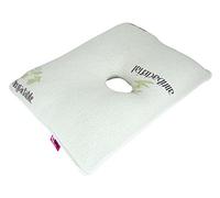 Ubio Oreiller Ergonomique Oreille -Housse Bambou, Remplissage Fibre, Orifice Central, Coussin Rectangulaire Post-Opératoire, Condrodermatite, Piercings, Soulagement Pression Oreille-Fabriqué en Europe