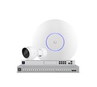 Ubiquiti Kit Sécurité Prioritaire - UCG-Max + USW-PRO-8-POE + U7-Lite + 4 Caméras UVC-G5-FLEX - Passerelle, Switch PoE, WiFi 7, Surveillance 2K