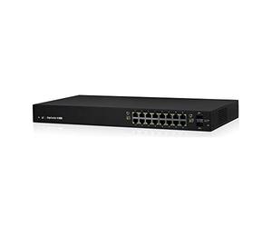 Ubiquiti Networks ES-16-150W commutateur réseau Géré L2/L3 Gigabit Ethernet (10/100/1000) Noir Connexion Ethernet, supportant l'alimentation via ce port (PoE) - Commutateurs réseaux (Géré, L2/L3, Gigabit Ethernet (10/100/1000), Connexion Ethernet, supportant l'alimentation via ce port (PoE), Grille de montage)