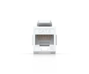 Ubiquiti Pass-through Cat6 Keystone Coupler, Lot de 12, pour Connexion de Câbles Ethernet Pré-terminés