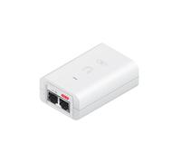 Ubiquiti POE-24-12W-WH Injecteur PoE 24V 12W Blanc, 2 ports Ethernet RJ-45, Alimentation PoE, Dimensions 44x29x87mm, Temp. Op. 0-40°C