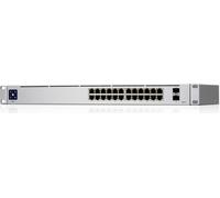 Ubiquiti Switch UniFi 24xRJ45 GBit/2xSFP Managed Gen2 19" Rack-Mountable, Fanless, 1,3" Touchscreen