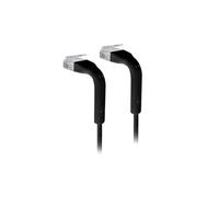 Ubiquiti U-CABLE-PATCH-0.3M-RJ45-BK Câble réseau Cat6 Noir 0.3m RJ-45 Mâle vers RJ-45 Mâle, Diamètre extérieur 3mm, Conditionnement unitaire