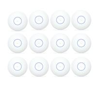 Ubiquiti U7-LITE Lot de 12 points d'accès WiFi 7 double bande 2,4/5 GHz, 2,5 GbE RJ45, PoE+, 4 Stream, couverture 115 m² par unité 200+ Client, montage plafond/mur, blanc