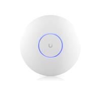 Ubiquiti U7-PRO Point d'Accès WiFi 6E 5400 Mbit/s 2.4/5/6 GHz MU-MIMO 6 Flux Spatiaux, Port Ethernet 2.5 GbE, Blanc, Montage Mural/Plafond