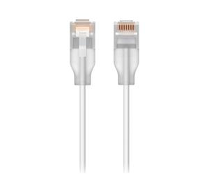 Ubiquiti UACC-Cable-Patch-EL-0.15M-W Câble de patch UniFi avec capuchon translucide RJ45 et prise en charge d'Etherlighting lorsqu'il est associé à un switch UniFi Pro Max, 0,15 m, blanc.