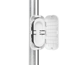 Ubiquiti UACC-Fiber-SR-Kit Enceinte résistant aux intempéries, pouvant être montée sur poteau ou mur, avec un enrouleur détachable pour organiser et réduire la contrainte sur les câbles à fibre optiqu
