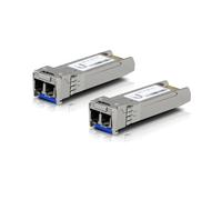Ubiquiti UACC-OM-SM-10G-D-2 : Module SFP+ Fibre Optique 10Gbps, 1310nm, Monomodule (SMF), Connecteur LC, Portée 10km (Pack de 2)