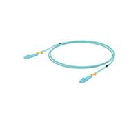 Ubiquiti UniFi - Cordon de raccordement - LC/UPC multimode (M) pour LC/UPC multimode (M) - 3 m - fibre optique - duplex - 50 / 125 microns - OM3 - intérieur - turquoise