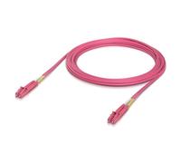 Ubiquiti UniFi - Cordon de raccordement - LC/UPC multimode (M) pour LC/UPC multimode (M) - 5 m - 2 mm - fibre optique - duplex - OM4 - sans halogène, intérieur - rose