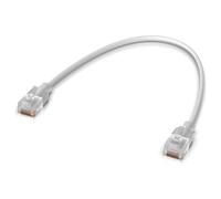 Ubiquiti UniFi - Cordon de raccordement - RJ-45 (M) pour RJ-45 (M) - 15 cm - 2.5 mm - CAT 6 - intérieur - blanc