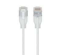 Ubiquiti UniFi - Cordon de raccordement - RJ-45 (M) pour RJ-45 (M) - 15 cm - 3 mm - blindé - CAT 6a - démarré, intérieur, ultra fin, braided - blanc