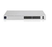Ubiquiti UniFi Pro 24-Port PoE Géré L2/L3 Gigabit Ethernet (10/100/1000) Connexion Ethernet, supportant l'alimentation via ce port (PoE) 1U Argent