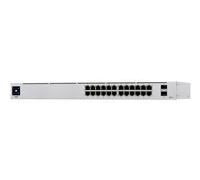 Ubiquiti UniFi 24-Port PoE Géré L2/L3 Gigabit Ethernet (10/100/1000) Connexion Ethernet, supportant l'alimentation via ce port (PoE) 1U Argent