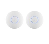 Ubiquiti UniFi U6+ Point d’Accès WiFi 6 - Pack Nexacore de 2 | Jusqu’à 3 000 ft² de Couverture, 600+ utilisateurs, 573,5 Mbps (2,4 GHz) + 2402 Mbps (5 GHz), PoE, Montage au Plafond, Blanc