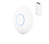 Ubiquiti UniFi U6-Pro WiFi 6 Access Point Bundle with U-POE Gigabit PoE Adapter & 5-Year UI Care Warranty - Dual-Band 2.4/5 GHz, 5.3 Gbps, 300+ Clients, IP54, PoE+