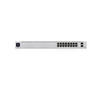 Ubiquiti UniFi USW-16-POE : Switch Géré L2/L3 Gigabit Ethernet 16 ports RJ45 PoE/PoE+ (48W), 2 ports SFP, 36 Gbit/s, format 1U
