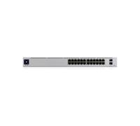 Ubiquiti UniFi USW-PRO-24-POE : Switch Géré L2/L3 24 Ports Gigabit Ethernet PoE+ 2 Ports SFP+ 10G, Capacité 88 Gbit/s, Format 1U