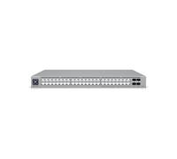 Ubiquiti USW-PRO-MAX-48-POE Switch L3 48 ports RJ-45 2.5G Ethernet (16 PoE/PoE+/PoE++) + 4 SFP+ 10G, capacité 224 Gbit/s, alimentation AC/DC, rackable.