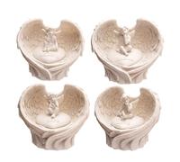 ubk Figurine Ailes d’Ange avec chérubin Éclairage à LED Inscription « Believe », « Dream » ou « Hope »