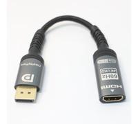 Ubluker 4K 60Hz Adaptateur DisplayPort vers HDMI, Premium IC : PS176 DP vers HDMI Rallonge Câble Mâle vers Femelle 4K 60Hz 2K 165Hz 144Hz 120Hz 60Hz Compatible UHBR HDCP 2.3 PC Moniteur Laptop TV