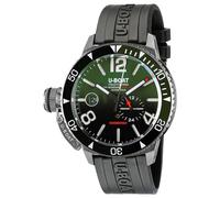 UBOAT Montre analogique pour Homme à Quartz avec Bracelet en Acier Inoxydable mid-39776, Noir