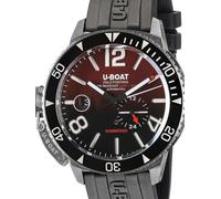 UBOAT Montre analogique pour Homme à Quartz avec Bracelet en Acier Inoxydable mid-39777, Noir