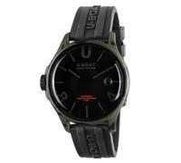 U-Boat Montre analogique pour Homme à Quartz avec Bracelet en Acier Inoxydable mid-39922, Noir