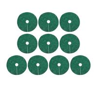UBOHUZ 10Pcs Non-Woven Weed Control Fabric Root Barrier Mat Reusable Tree Mulch Pad Base Protector pour Arbres Fleurs