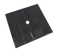 UBOHUZ 10pcs Square Weed Barrier Fabric Garden Tree Protection Weeds Mat with Hole for Root Grass Control Grow Ground Covering pour Arbres Fleurs(1.0x1.0M)