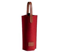 UBOHUZ 10PCS Wine Bag Felt Single Bottle Insulated Tote Carrier Padded Cooler for Lovers Or Wedding pour Bière, Champagne(Red)