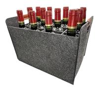UBOHUZ 2PCS 12-Compartment Felt Storage Basket, Portable & Modular Design for Kitchen, Home, and Beverage Organization pour Bière, Champagne