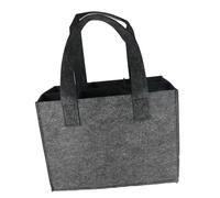 UBOHUZ 2PCS 6 Bottles Felt Wine Bottle Holder Bag Protective Grey Cube Box Foldable with Carry Handle Storage Wedding pour Bière, Champagne