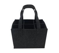 UBOHUZ 2PCS Lightweight Foldable for Travel Wine Bottle Bag with Carry Handle Picnic Tear Resistant Waterproof 6 Compartments BBQ Party pour Bière, Champagne(Black)