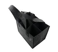UBOHUZ 2PCS Portable 6 Bottles Felt Wine Bottle Holder Bag Grey Protective Storage Washable Foldable Carrier Home pour Bière, Champagne