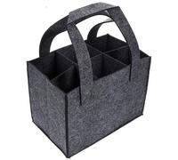 UBOHUZ 2PCS Wine Handheld Bag Red 6-Bottle Pack Storage pour Bière, Champagne(Gray)