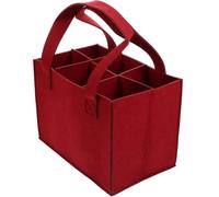 UBOHUZ 2PCS Wine Handheld Bag Red 6-Bottle Pack Storage pour Bière, Champagne(Red)