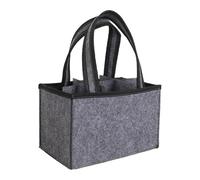 UBOHUZ 4PCS Portable 6 Compartments Wine Bottle Holder Bag Washable Multi-Purpose Felt with Handle Carrier Wedding pour Bière, Champagne