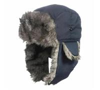 UBOHUZ Bonnet d'aviateur/de Trappeur for Homme, Chaud et imperméable, avec Cache-Oreilles Protection for Les Oreilles pour Chasse(Blue)