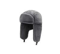 UBOHUZ Bonnet d'hiver Chaud et Coupe-Vent avec Cache-Oreilles, Style aviateur, idéal for la Neige pour Chasse(Grey)