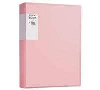 UBOHUZ Classeur de Budget en Plastique A4, 2 pièces, dossiers for Documents 80/100 Pages, Produits classement, Fournitures Bureau, Organisateur Papeterie pour Documents, Certificats(Pink-100 Pages)