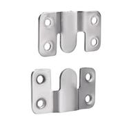 UBOHUZ Crochets muraux en Acier Inoxydable, 32 pièces, Boucle de Suspension encastrée, Support Verrouillage for Meubles, connecteur Joint pour Meubles