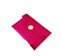 UBOHUZ Décontracté dames pochette minimalisme poche enveloppe sacs feutre Indentation sac à main couleur unie affaires femmes pour Ceremonie Soirées(Rose red)