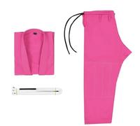 UBOHUZ Jiu Jitsu Gi Costume for hommes BJJ femmes Grappling pré-rétréci évacuant la transpiration lavable en machine léger - avec ceinture Pour Adultes(Pink,A1)