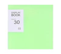 UBOHUZ Livret d'information A3, 2 pièces, 20 à 30 Sacs, Dossier de Stockage Documents, œuvres d'art, Dessins Techniques, livret Rangement, d'insertion pour Documents, Certificats(30 Pockets Green)