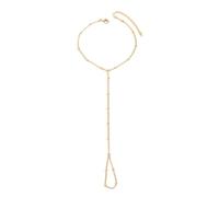 UBOHUZ Lot de 2 bracelets simples et fins for les doigts, chaîne élégante avec anneau, poignet quotidienne for femmes Pour Femmes Et Filles Cadeaux