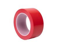 UBOHUZ Lot de 2 rouleaux ruban adhésif sécurité 48 mm x 15 m for avertissement danger, idéal for les avertissements, la distanciation sociale, entrepôts, gymnases pour Intérieur(Red)