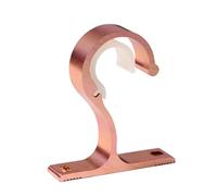 UBOHUZ Lot de 4 Supports for tringles à Rideaux, Crochets Suspension, Pinces Fixation Barre transversale, muraux, Rails Rangement, Support la Maison pour Tringles(Rose Gold)