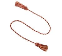 UBOHUZ Lot de 6 embrasses de Rideaux à Franges Faites à la Main, avec Boules suspendues, avec Boucle et Ruban adhésif pour Rideaux(Mix Red)